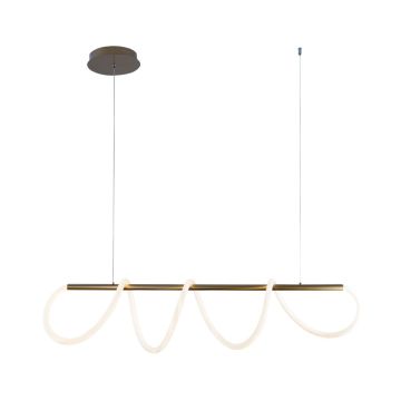Zuma Line BALBO 20006PM-GD Lampă cu pendul 1x45W/LED 3000K|4000K|6000K 3500lm IP20
