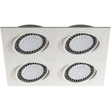 Zuma Line BOXY 20073-WH Lumină îngropată deasupra plafonului 4x15W/GU10/ES111 IP20