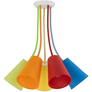 TK Lighting WIRE COLOUR 2107 Lampă de tavan 5x60W/E27