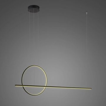 Altavola Design Linea No.2 LA087/PX120_40_3k_39W_black Lampă cu pendul 2x39W/LED 3000K 2350lm IP44