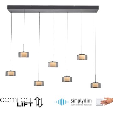 Paul Neuhaus RIKA 2115-18 Lampă cu pendul 7x61W/LED 3000k 7350lm ip20