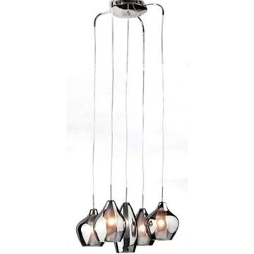 AZzardo AMBER MILANO 5 AZ0722 Lampă cu pendul 5x40W/G9 IP20