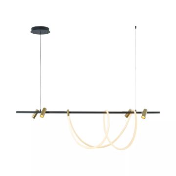 Zuma Line BALBO 2200277L Lampă cu pendul 1x60W/LED 3000K|4000K|6000K 5000lm IP20
