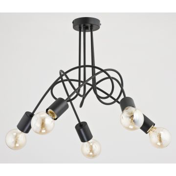 Alfa TANGO BLACK 23175 Lampă de tavan 5x60W/E27