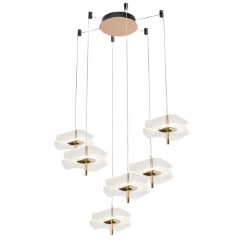 Altavola Design Mariposa LA102/CO6 Lampă cu pendul 6x36W/LED 3000K 2160lm IP20