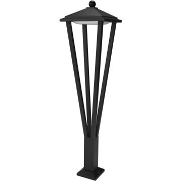 Italux Bons OFL-22474-L-BK Lampă de podea 1x12W/LED 3000K 590lm IP54