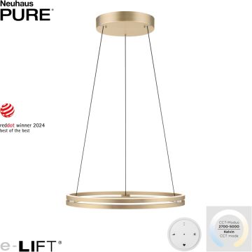 Paul Neuhaus PUREE-LOOP 2551-60 Lampă cu pendul 2x53W/LED 2700-5000k 4480lm ip20