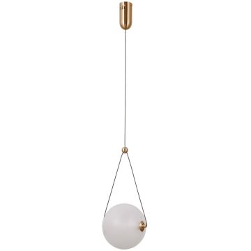 Italux Rastia PND-34361-M-HBR-OPAL Lampă cu pendul 1x9W/LED 3000K 975lm IP20