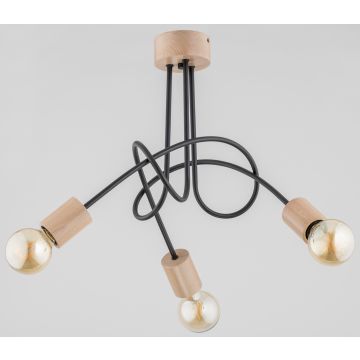 Alfa TANGO WOOD 27433 Lampă de tavan 3x60W/E27