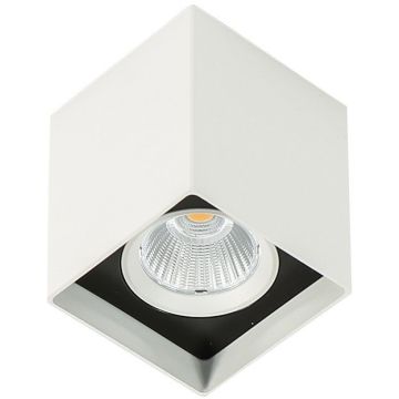 Italux Alden White Black 4000K SLC78002/12W 4000K WH+BL Lumină montată pe suprafață 1x12W/LED 4000K 1010lm IP20