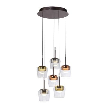 Paul Neuhaus Q-KON 2744-70 Lampă cu pendul 6x6W/LED 2700K-5000K 750lm IP20