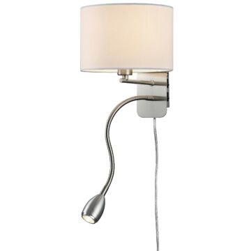 Trio HOTEL 271170201 Aplique de perete 2x43w/led+e14 3000k 310lm ip20