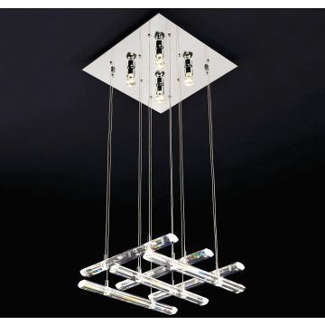 Italux Diamond MD8103-16B3 Lampă cu pendul 4x10W/GU10+12x50W/G4 IP20