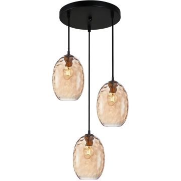 Italux Novala PND-3031-3A-BRO-AMB Lampă cu pendul 3x40W/E27 IP20