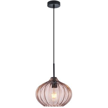 Italux Pansol PND-2940-1S-BK-CF Lampă cu pendul 1x40W/E27 IP20