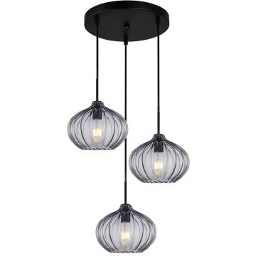 Italux Pansol PND-2940-3AS-BK-SG2 Lampă cu pendul 3x40W/E27 IP20