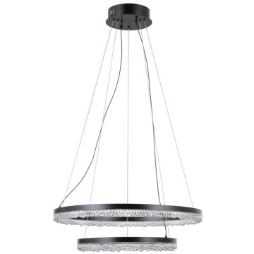 Italux Barlo PND-34526-2L-BK Lampă cu pendul 2x36W/LED 3000K/4000K/6000K 3100lm IP20