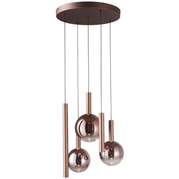 Italux Camino PND-24038-5A-COPP Lampă cu pendul 5x30W/LED 3000K 2136lm IP20