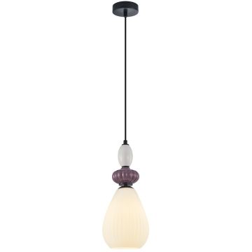 Italux Domali PND-36816-1C-BK-WH Lampă cu pendul 1x40W/E27 IP20
