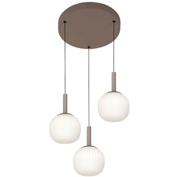 Italux Montes PND-02217-3-BRO Lampă cu pendul 1x18W/LED 3000K/4000K/6000K 2200lm IP20