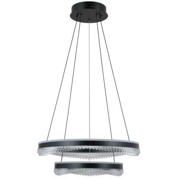 Italux Morte PND-34535-2L-BK Lampă cu pendul 2x70W/LED 3000K/4000K/6000K 4900lm IP20