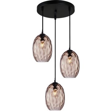 Italux Novala PND-3031-3A-BK-CF Lampă cu pendul 3x40W/E27 IP20