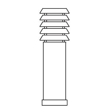 Norlys ALTA 293BC Lampă de podea 1x9W/E27 IP65