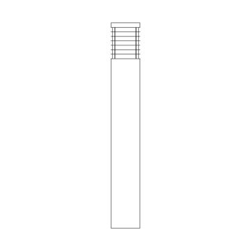 Norlys HALMSTAD 296BC Lampă de podea 1x9W/E27 IP65