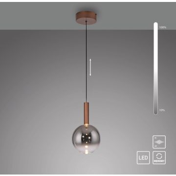 Paul Neuhaus BOWL 2284-23 Lampă cu pendul 1x7,4W/LED 2700k 300lm ip20