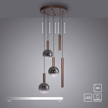 Paul Neuhaus BOWL 2285-23 Lampă cu pendul 5x6,3W/LED 2700k 1450lm ip20