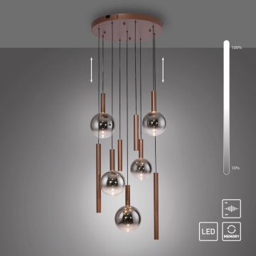Paul Neuhaus BOWL 2287-23 Lampă cu pendul 9x7W/LED 2700k 1600lm ip20