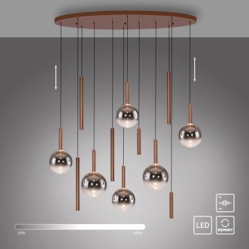 Paul Neuhaus BOWL 2288-23 Lampă cu pendul 12x7W/LED 2700k 1935lm ip20