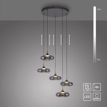 Paul Neuhaus POSH 15694-15 Lampă cu pendul 5x6,3W/LED 3000k 1450lm ip20