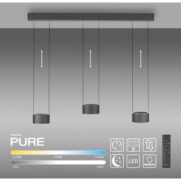 Paul Neuhaus PURE CLIPSE 2473-15 Lampă cu pendul 6x5W/LED 2200-5000k 670lm ip20