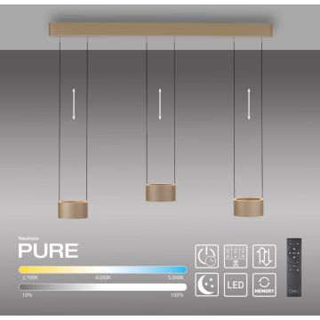 Paul Neuhaus PURE CLIPSE 2473-97 Lampă cu pendul 6x5W/LED 2200-5000k 670lm ip20