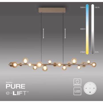 Paul Neuhaus PURE E-POPUP 2558-97 Lampă cu pendul 18x1,8W/LED 2200-5000k 2230lm ip20