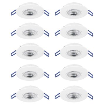 Eglo GEDREZ 300187 downlight wpuszczany 10x4.9W/LED 5200lm 2700K, 4000K, 6500K IP20