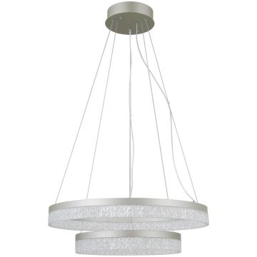 Italux Pantal PND-34533-2L-SILV Lampă cu pendul 2x36W/LED 3000K/4000K/6000K IP20