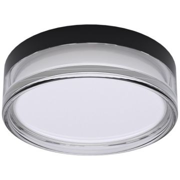 Italux Rilta PLF-73527-S-BK Lampă de tavan 1x18W/LED IP65