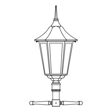 Norlys MODENA 3012BD Corp de iluminat pentru felinar 1x9W/E27 IP54