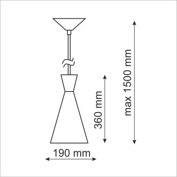 Polux MODERN 305466 Lampă cu pendul 1x20W LED/E27 IP20