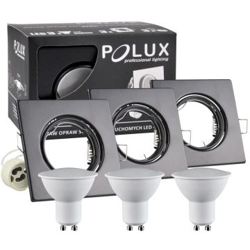 Polux OLIN 305879 Lumină îngropată deasupra plafonului 1x3,5W/GU10 3000K 250LM IP20
