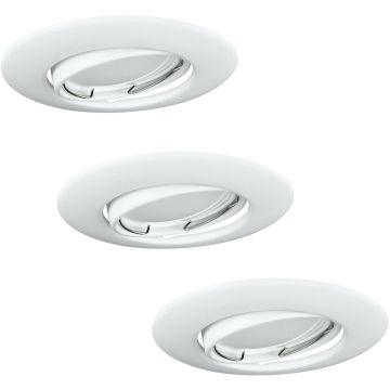 Polux OLIN 306210 Lumină îngropată deasupra plafonului 1x3,5W/GU10 3000K 250LM IP20