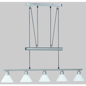 Trio STAMINA 3751051-07 Lampă cu pendul 5x40w/e14 ip20