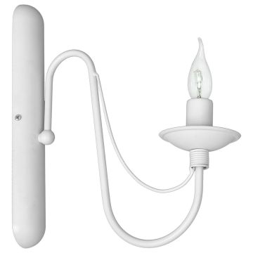 Aldex RÓŻA BIAŁA 397C Aplique de perete 1x40W/E14