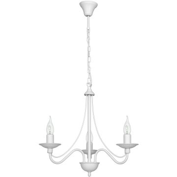 Aldex RÓŻA BIAŁA 397E Candelabru 3x40W/E14