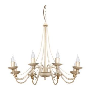 Aldex RÓŻA KREMOWA 397P9 Candelabru 8x40W/E14