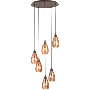Eglo SIRACUSA 39508 Lampă cu pendul 6x60W/E27 IP20