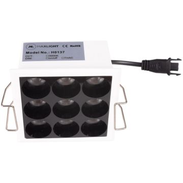 Maxlight X-LINE H0137 Lumină îngropată deasupra plafonului 9x10w/led 3000k 700lm ip20