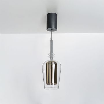 Zuma Line TAGNA 251010-AM Lampă cu pendul 1x6W/Led 3000K 270lm IP20
